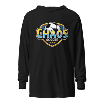 Performance | Hooded Long Sleeve T Shirt | Chaos Soccer | Logo