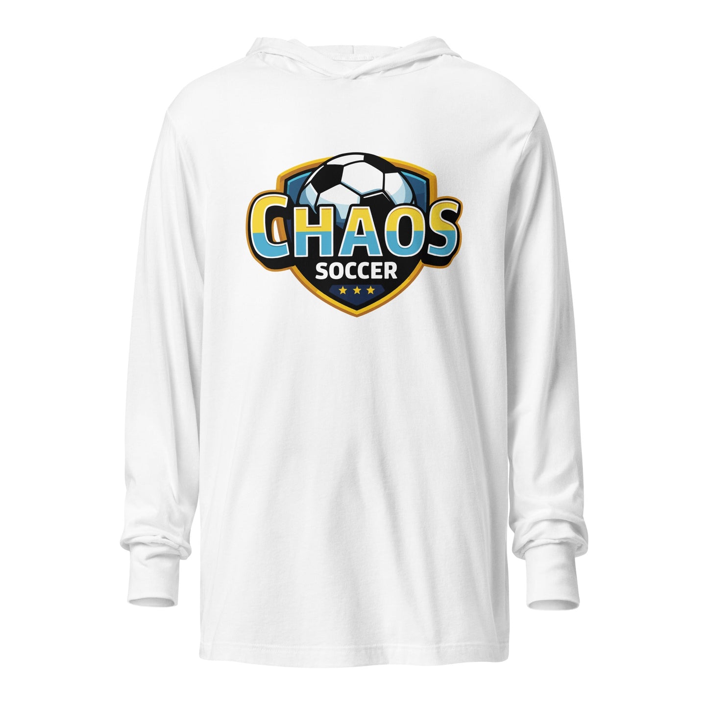 Performance | Hooded Long Sleeve T Shirt | Chaos Soccer | Logo