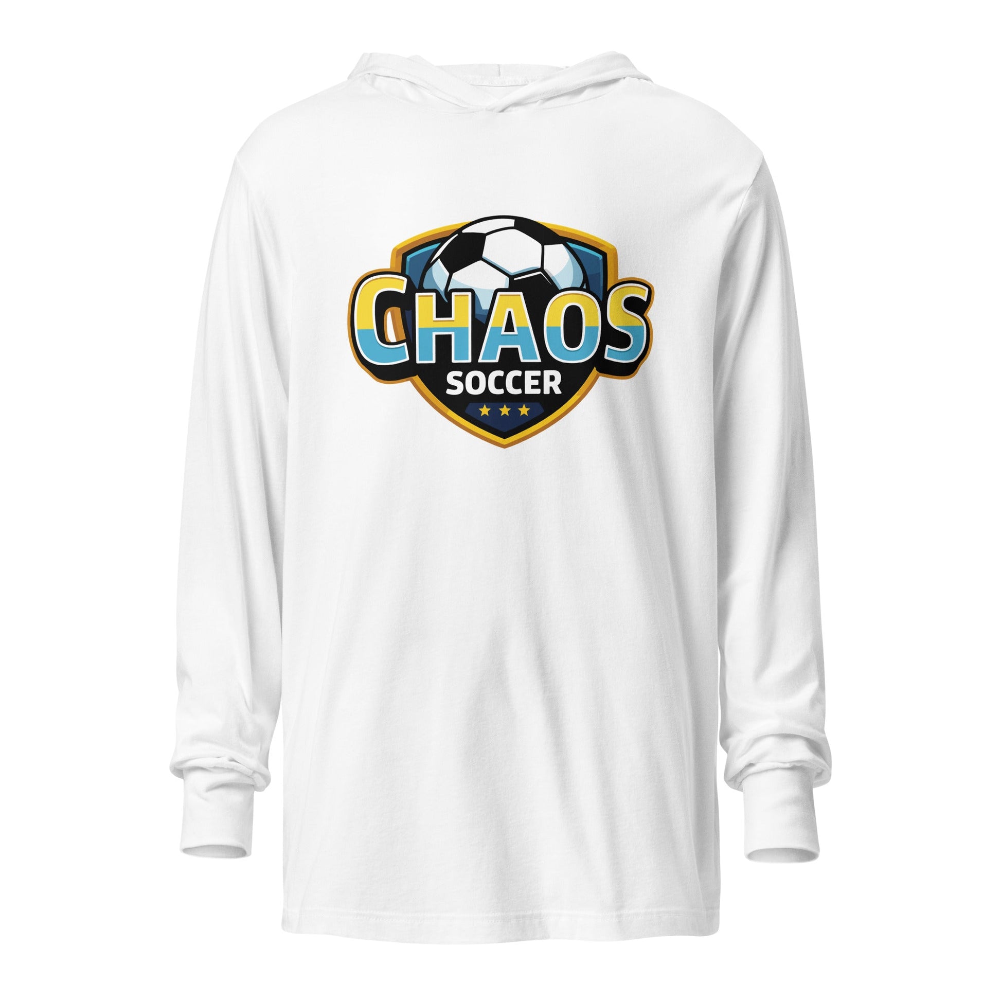 Performance | Hooded Long Sleeve T Shirt | Chaos Soccer | Logo