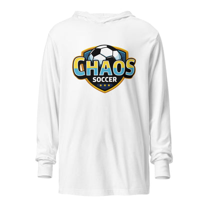 Performance | Hooded Long Sleeve T Shirt | Chaos Soccer | Logo