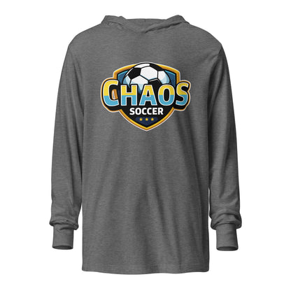 Performance | Hooded Long Sleeve T Shirt | Chaos Soccer | Logo
