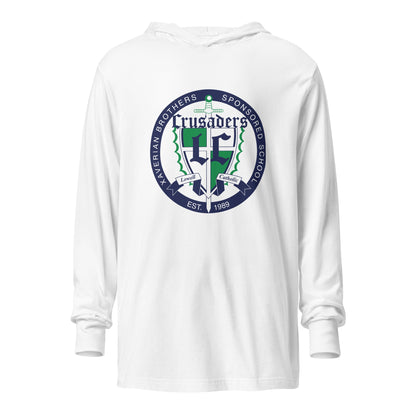 Performance | Hooded Long Sleeve T Shirt | Cheer | Badge Logo