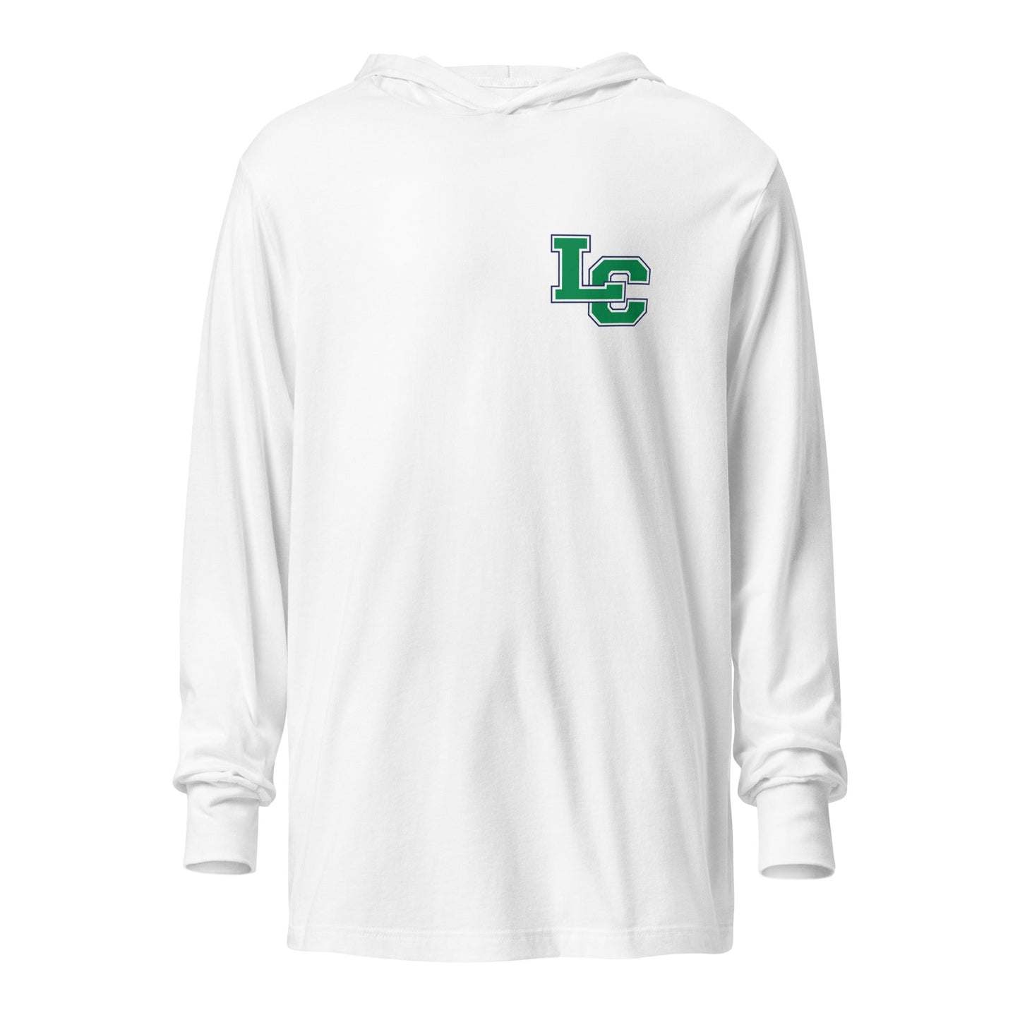 Performance | Hooded Long Sleeve T Shirt | Cheer | LC Lettermark Logo
