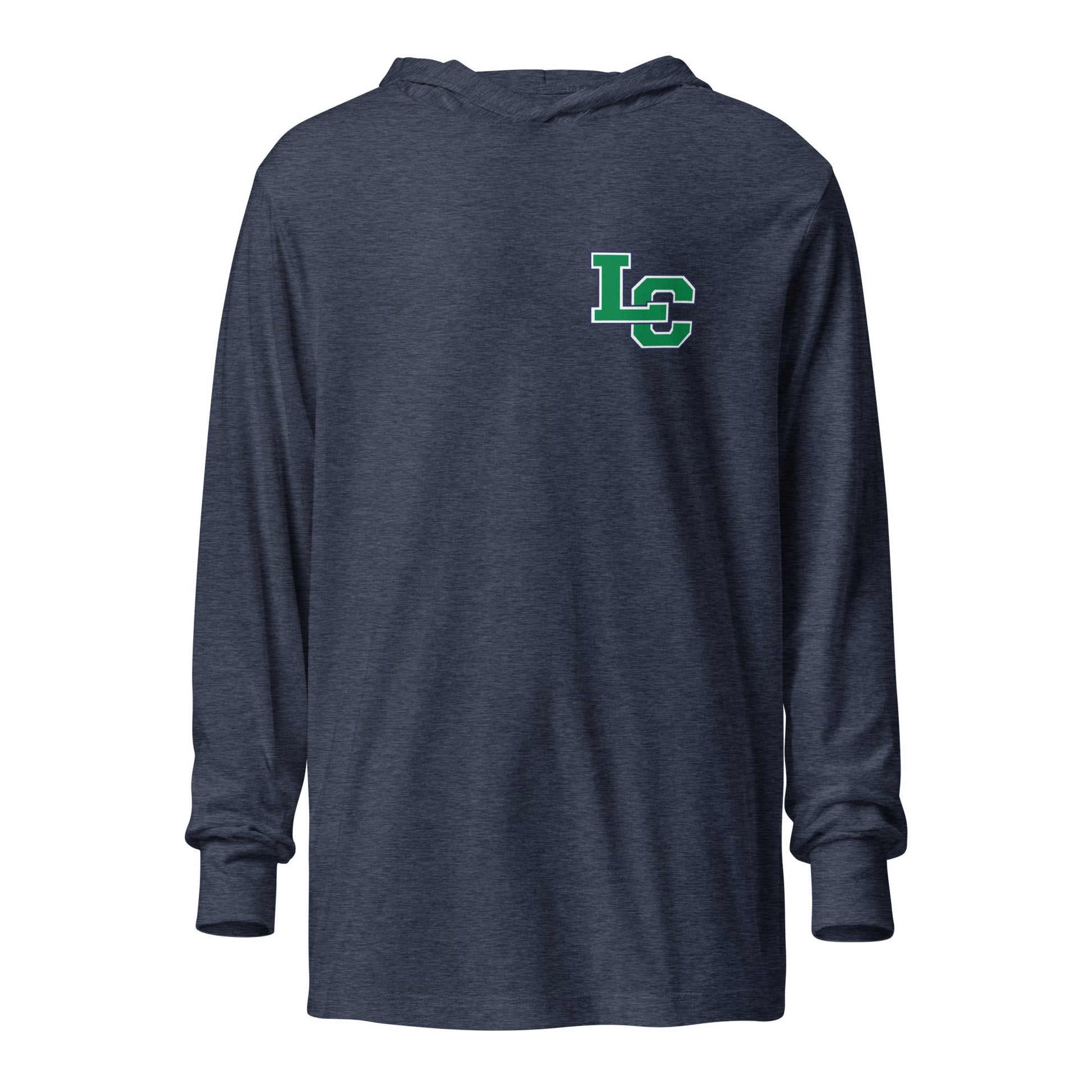Performance | Hooded Long Sleeve T Shirt | Cheer | LC Lettermark Logo