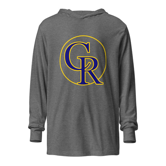 Performance | Hooded Long Sleeve T Shirt | Chestnut Ridge Lions Football | Crest Logo