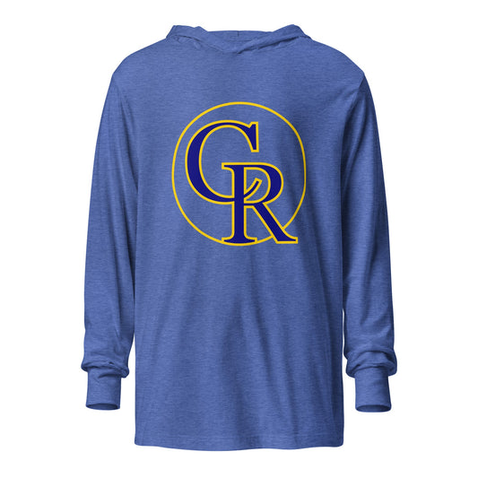 Performance | Hooded Long Sleeve T Shirt | Chestnut Ridge Lions Football | Crest Logo
