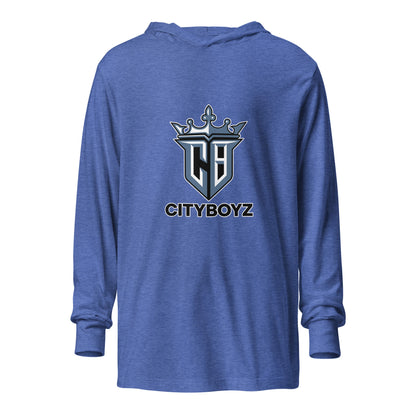 Performance | Hooded Long Sleeve T Shirt | City Boyz Elite | Crown Valor Logo