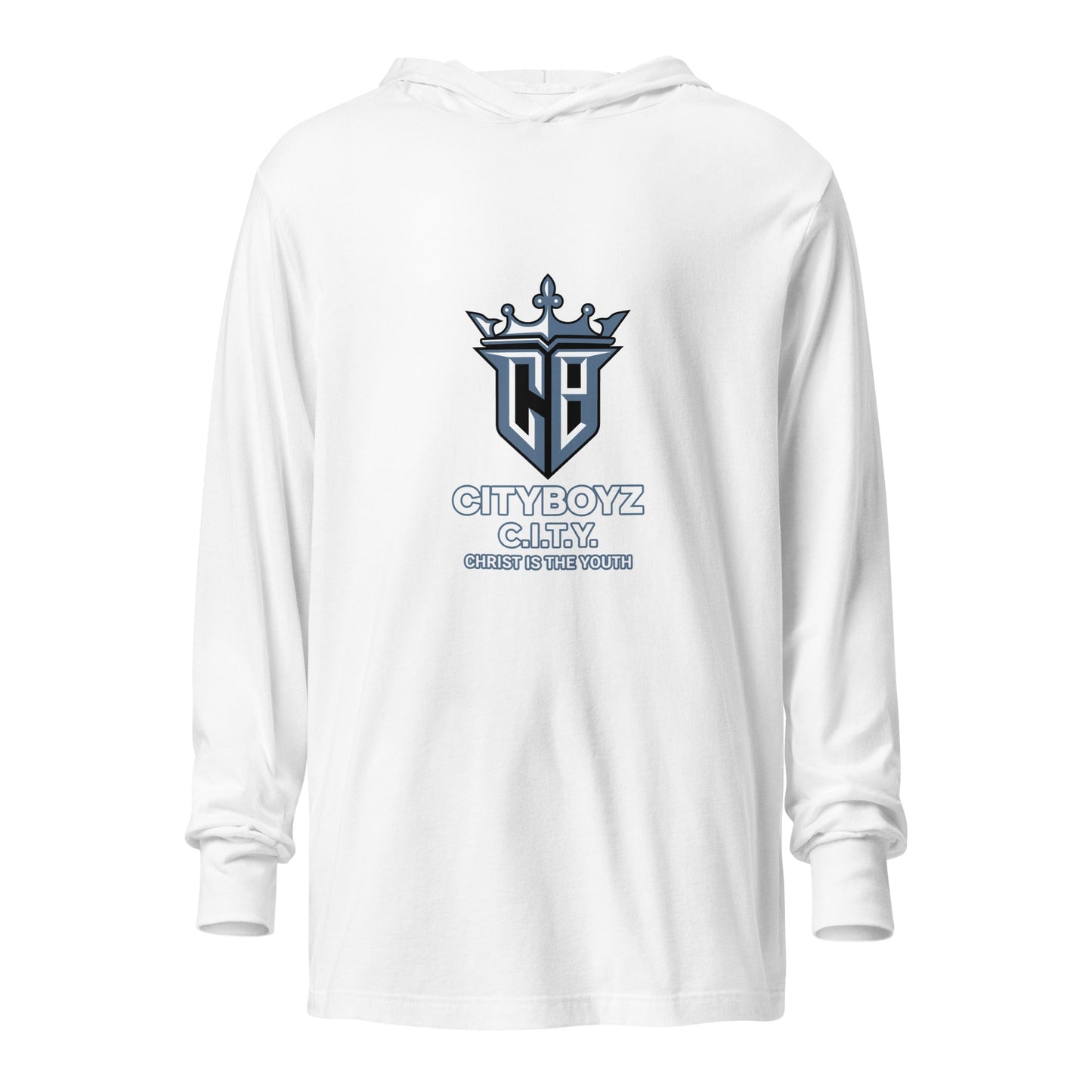 Performance | Hooded Long Sleeve T Shirt | City Boyz Elite | Vanguard Logo