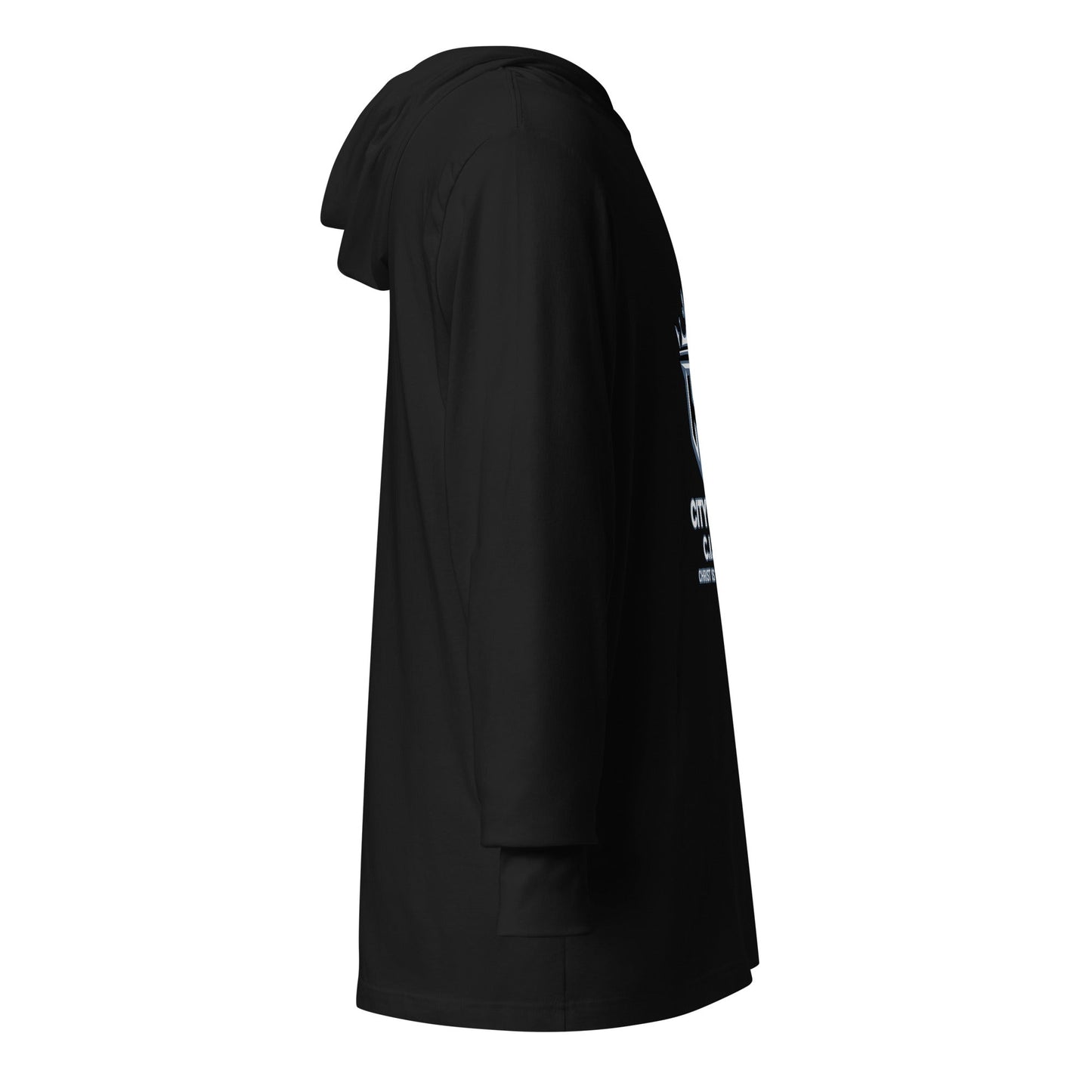 Performance | Hooded Long Sleeve T Shirt | City Boyz Elite | Vanguard Logo