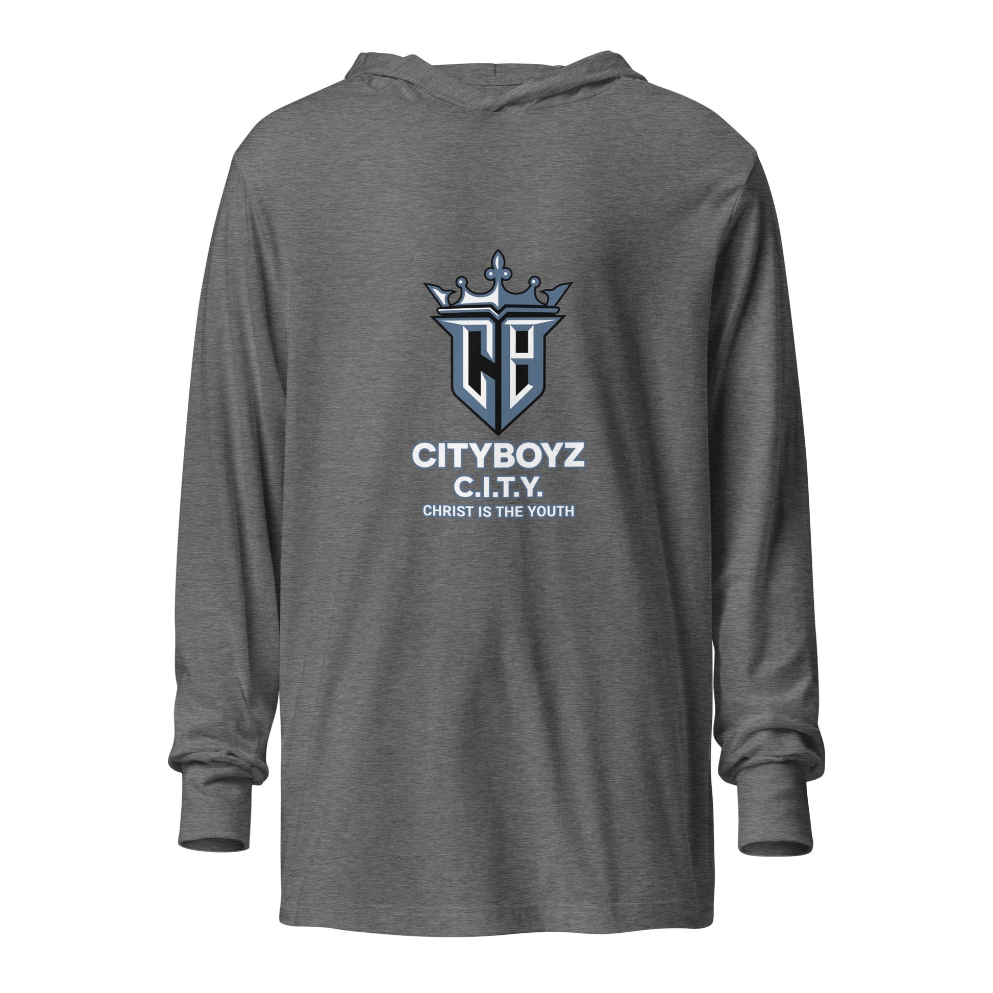 Performance | Hooded Long Sleeve T Shirt | City Boyz Elite | Vanguard Logo
