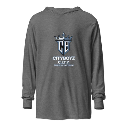 Performance | Hooded Long Sleeve T Shirt | City Boyz Elite | Vanguard Logo