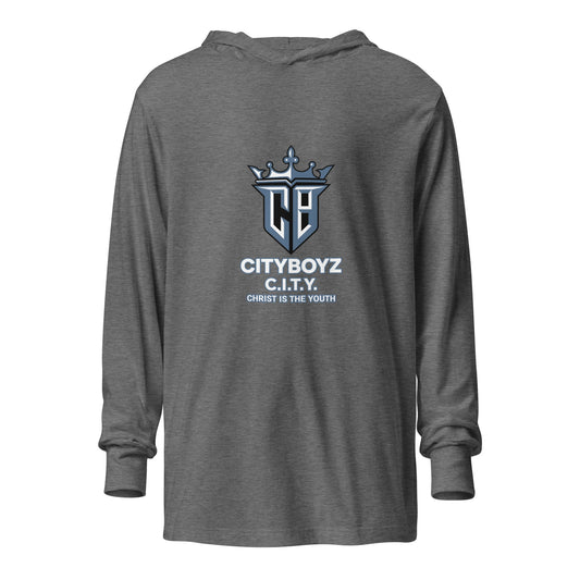 Performance | Hooded Long Sleeve T Shirt | City Boyz Elite | Vanguard Logo