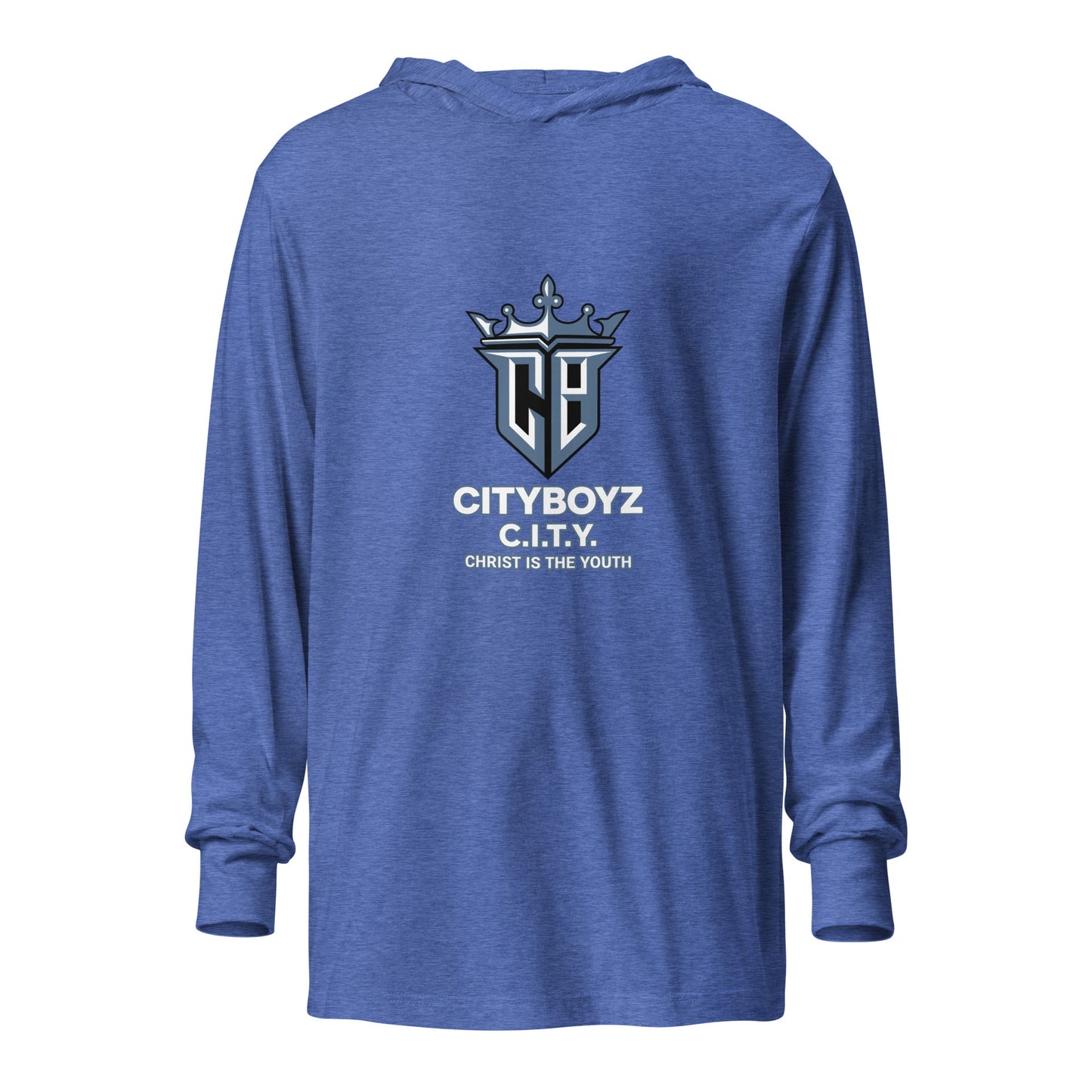Performance | Hooded Long Sleeve T Shirt | City Boyz Elite | Vanguard Logo