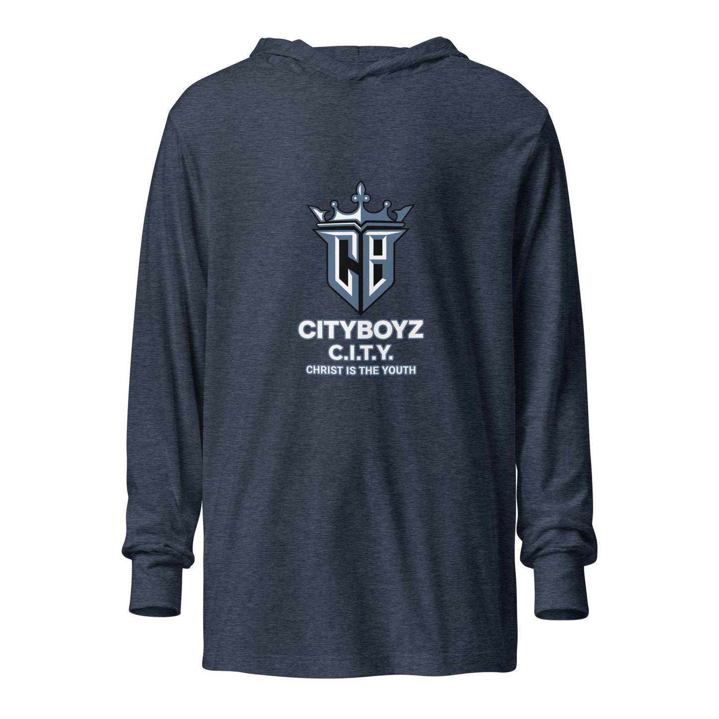 Performance | Hooded Long Sleeve T Shirt | City Boyz Elite | Vanguard Logo