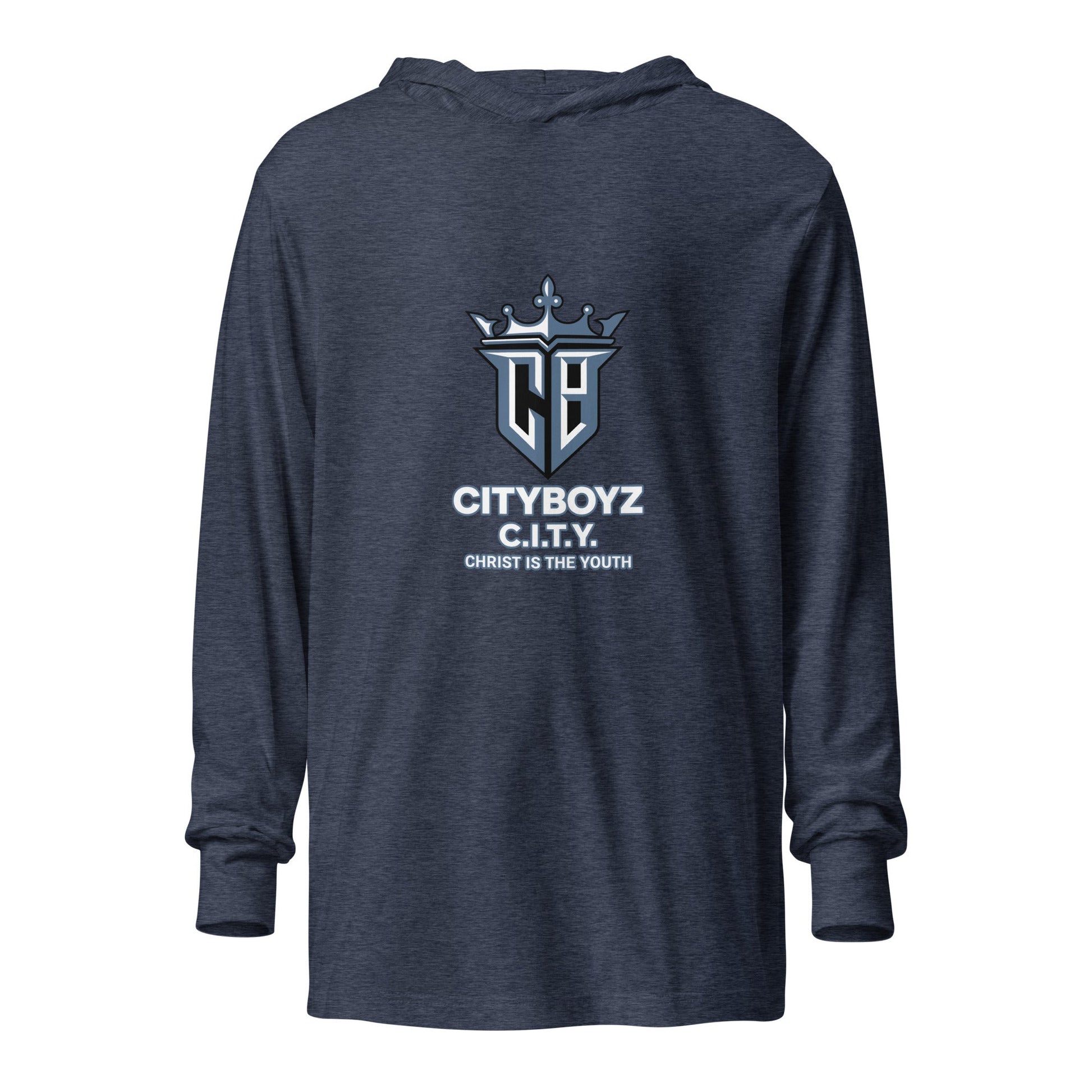 Performance | Hooded Long Sleeve T Shirt | City Boyz Elite | Vanguard Logo