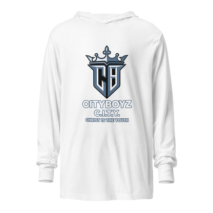 Performance | Hooded Long Sleeve T Shirt | City Boyz Elite | Victory Royale Logo