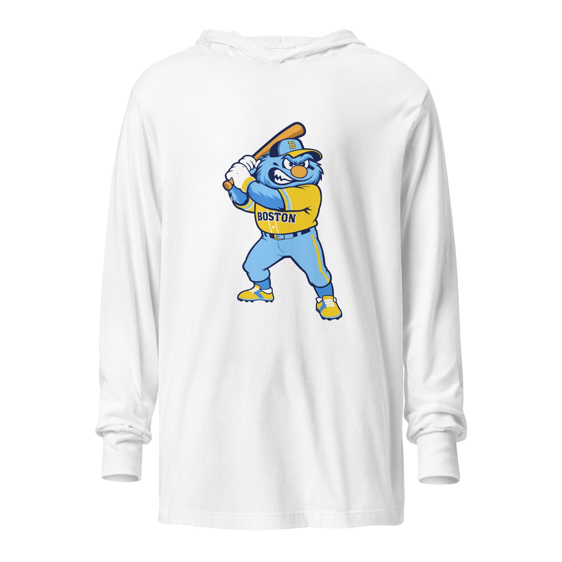 Performance | Hooded Long Sleeve T Shirt | Claremont Little League | Mascot Logo