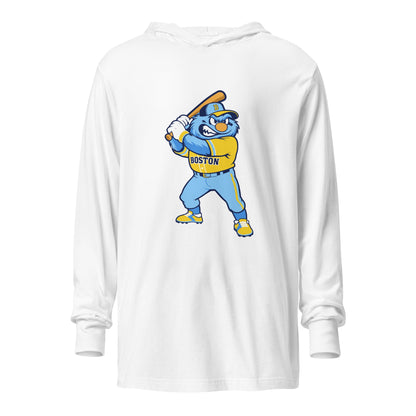 Performance | Hooded Long Sleeve T Shirt | Claremont Little League | Mascot Logo