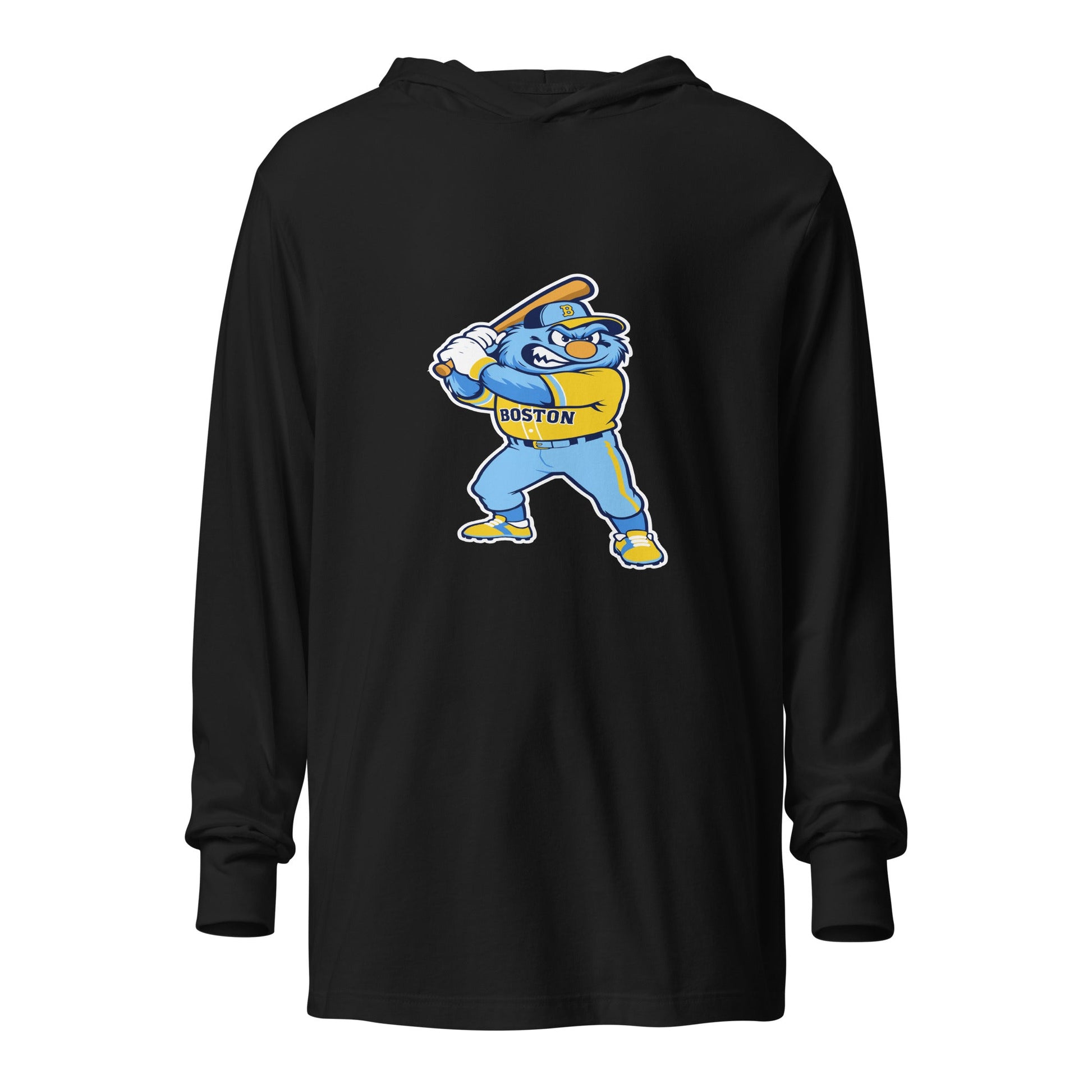 Performance | Hooded Long Sleeve T Shirt | Claremont Little League | Mascot Logo
