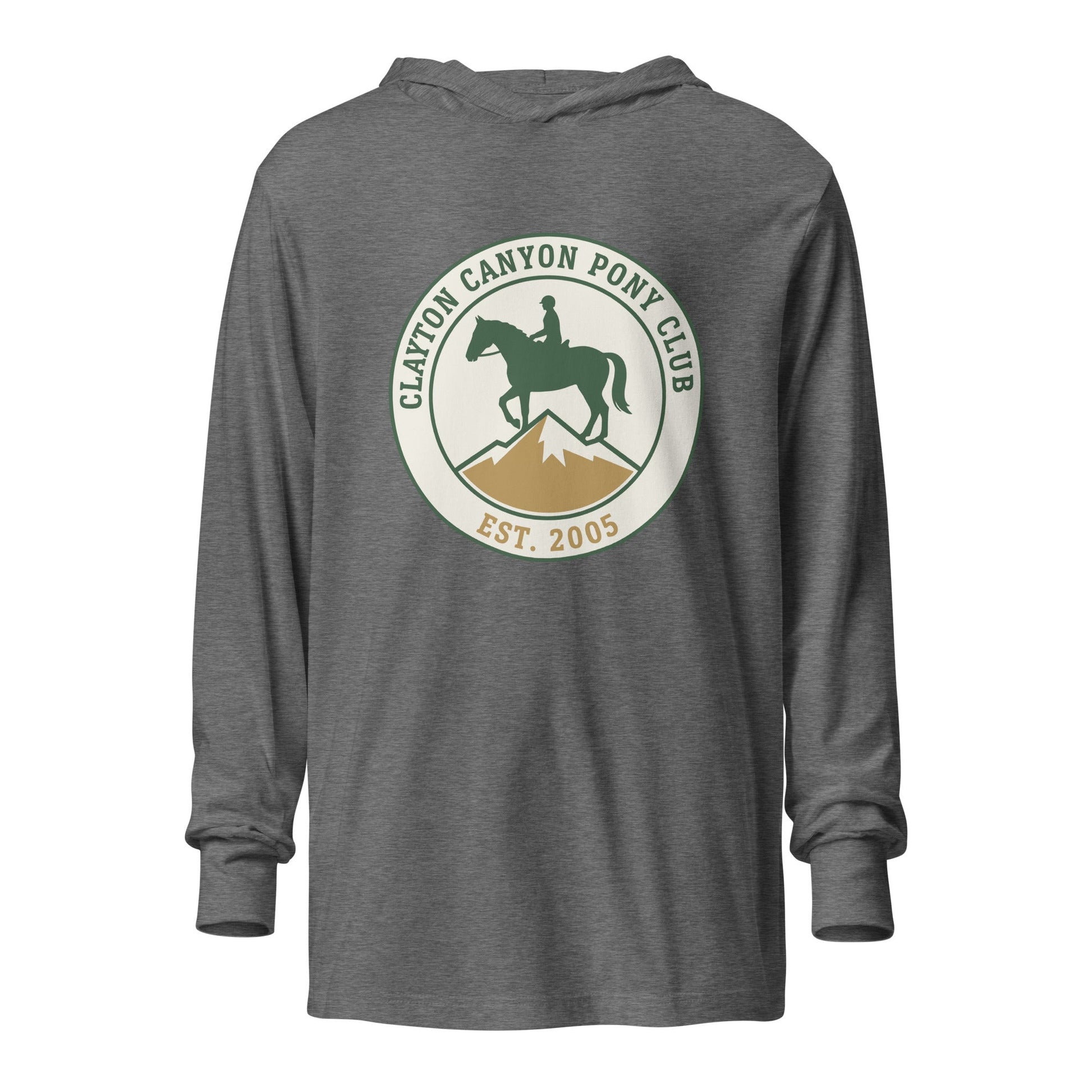 Performance | Hooded Long Sleeve T Shirt | Clayton Canyon Pony Club