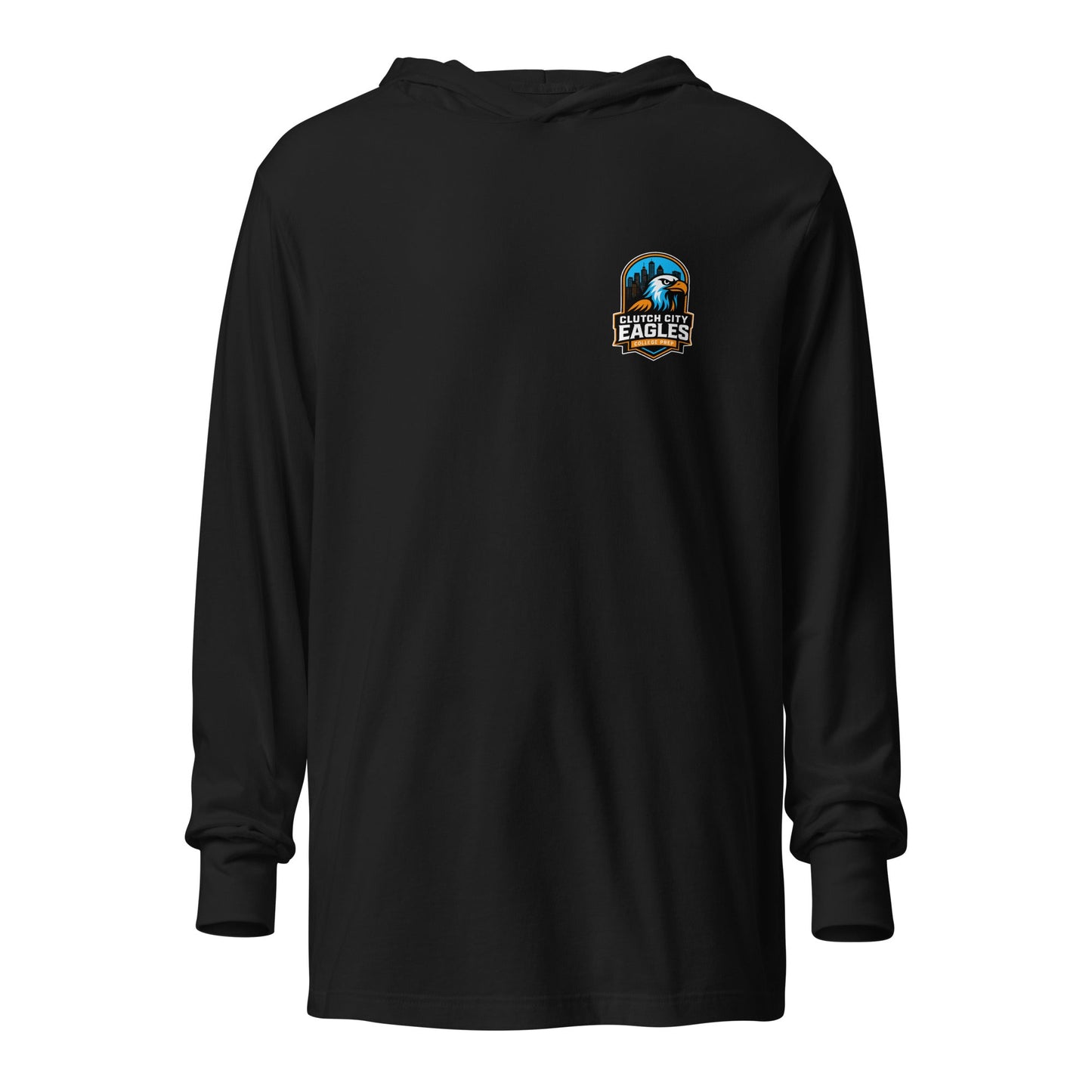 Performance | Hooded Long Sleeve T Shirt | Clutch City College Prep | Icon Logo