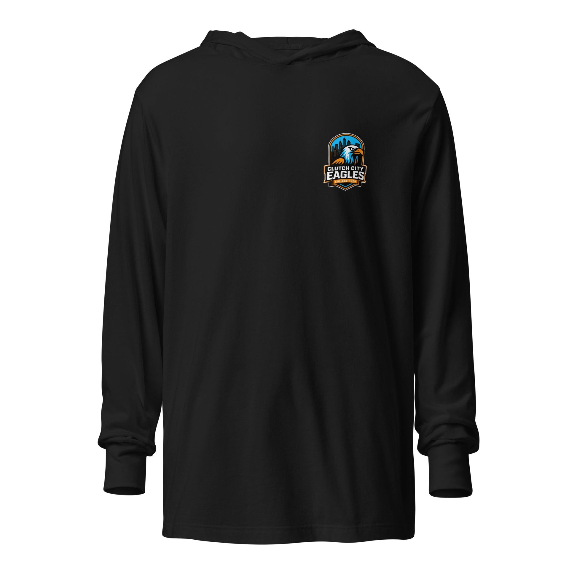 Performance | Hooded Long Sleeve T Shirt | Clutch City College Prep | Icon Logo