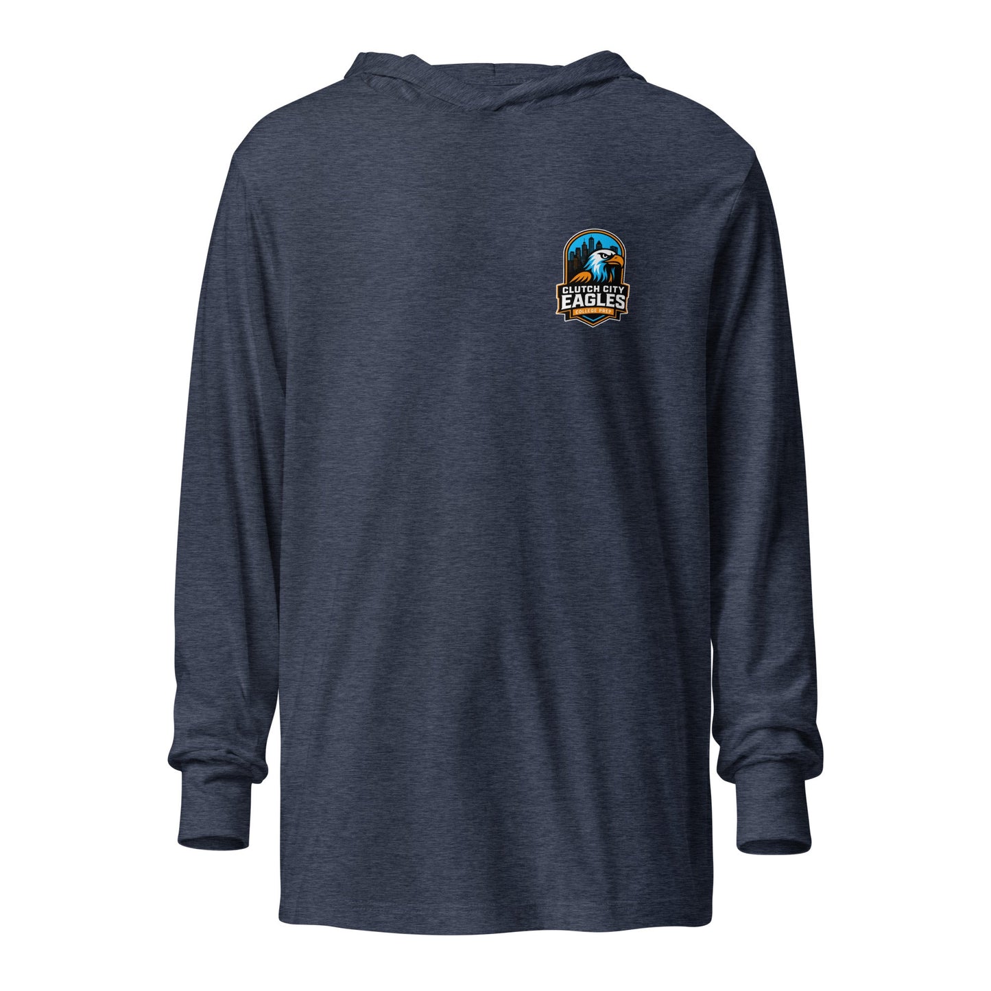 Performance | Hooded Long Sleeve T Shirt | Clutch City College Prep | Icon Logo