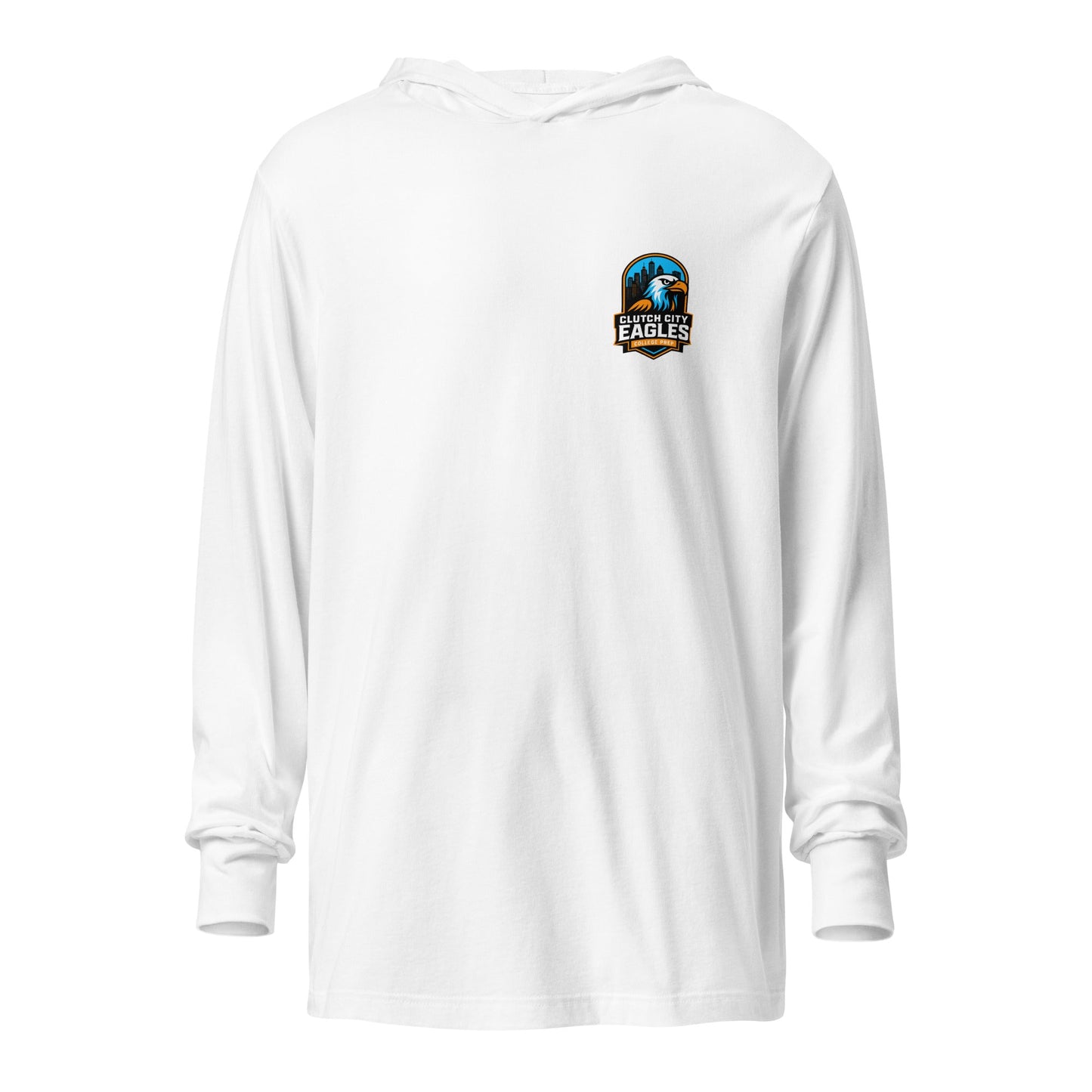 Performance | Hooded Long Sleeve T Shirt | Clutch City College Prep | Icon Logo