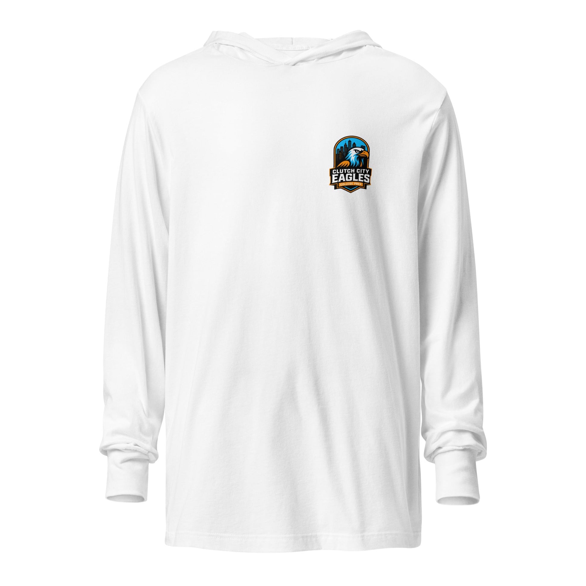 Performance | Hooded Long Sleeve T Shirt | Clutch City College Prep | Icon Logo