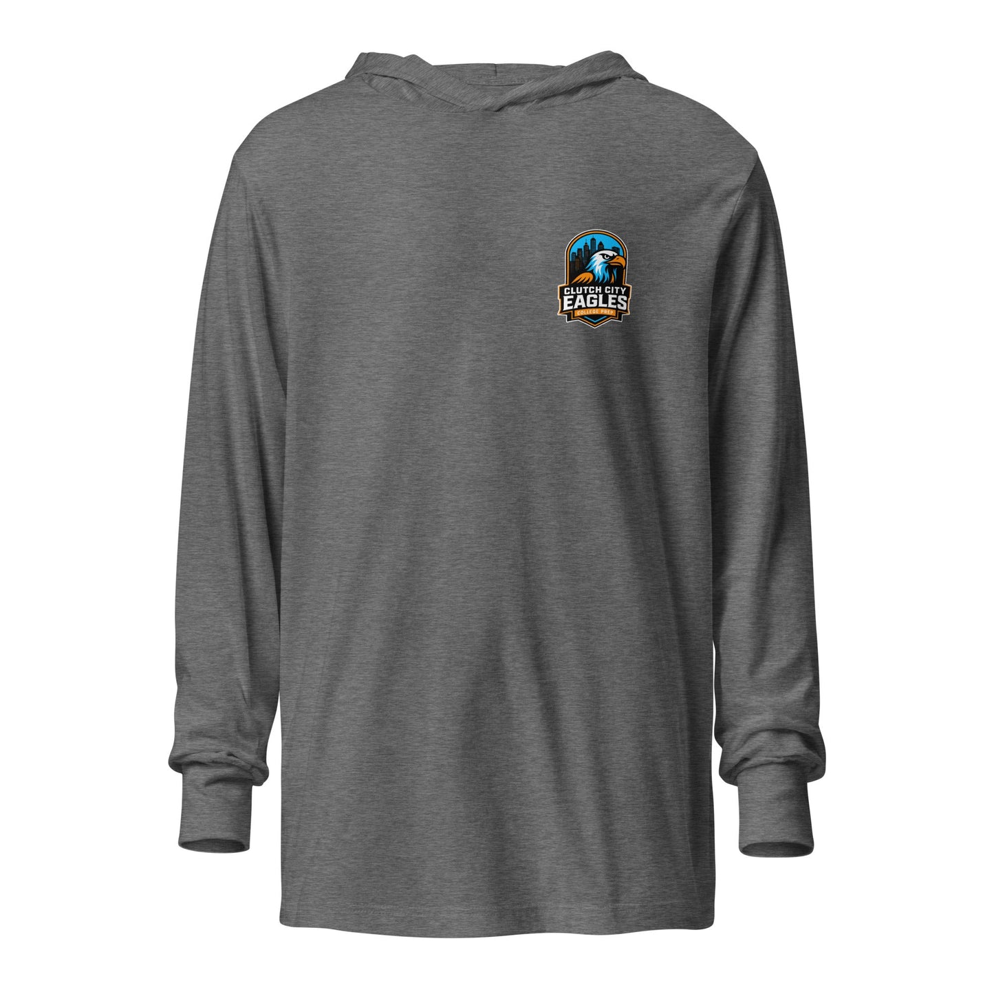 Performance | Hooded Long Sleeve T Shirt | Clutch City College Prep | Icon Logo
