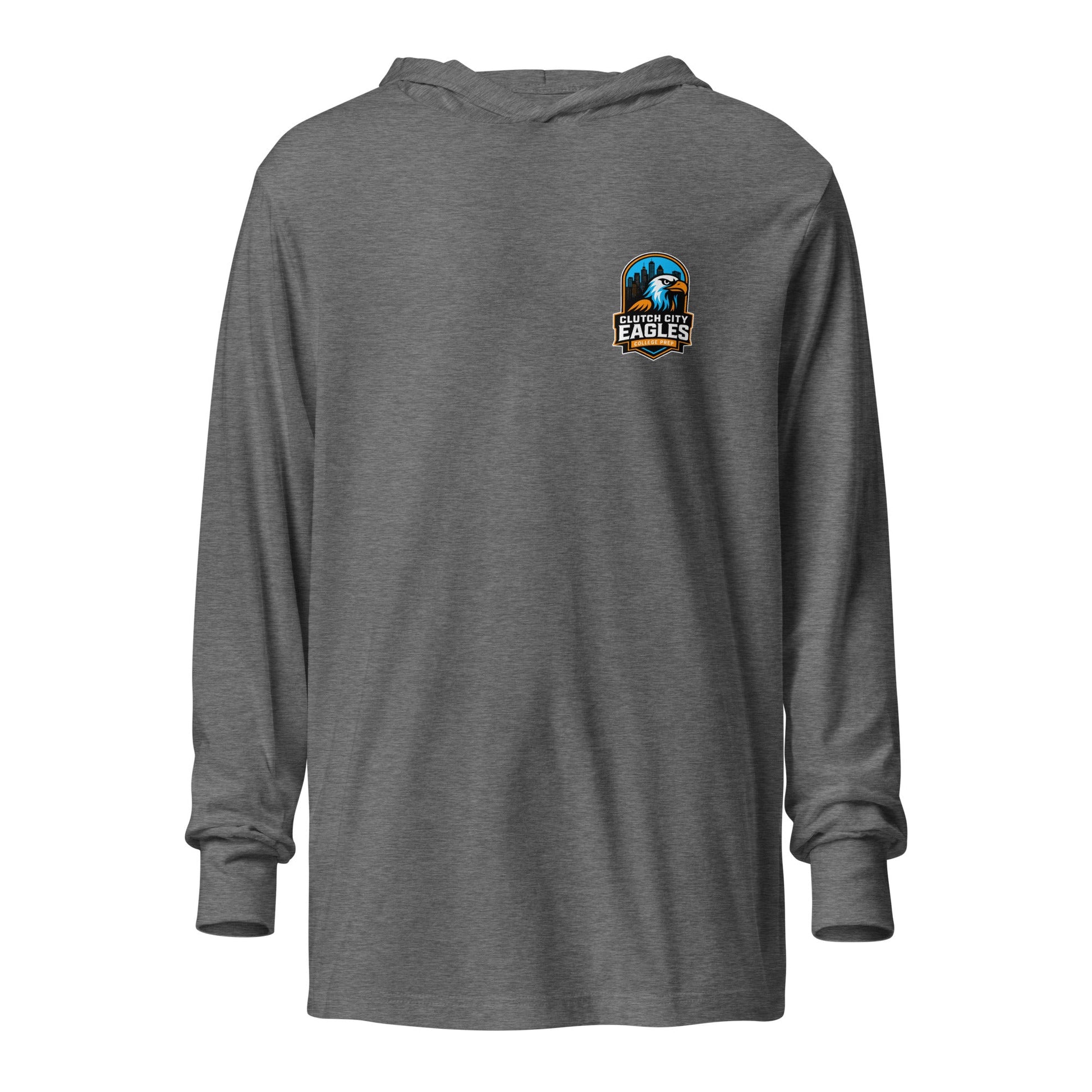 Performance | Hooded Long Sleeve T Shirt | Clutch City College Prep | Icon Logo