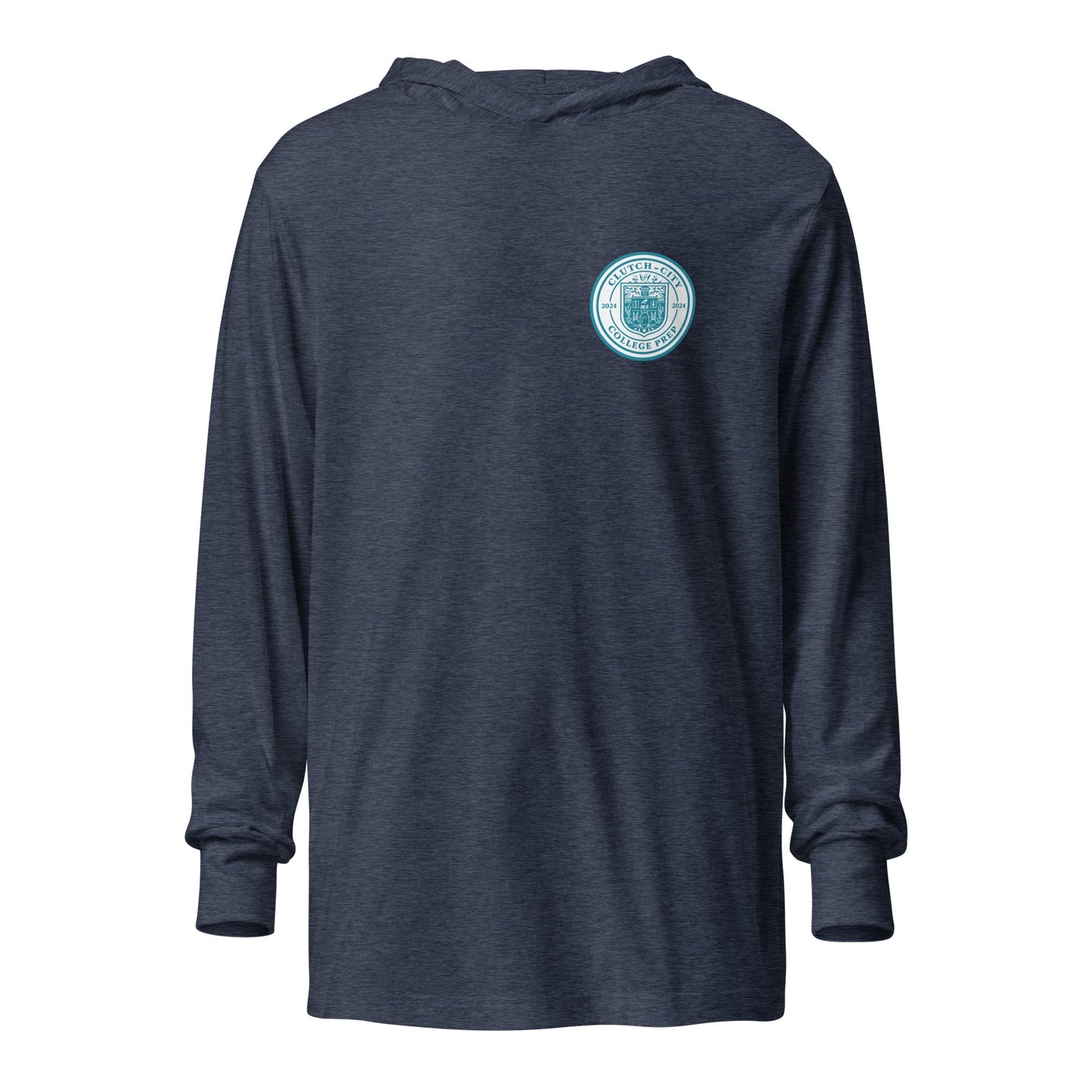 Performance | Hooded Long Sleeve T Shirt | Clutch City College Prep | Mark Logo