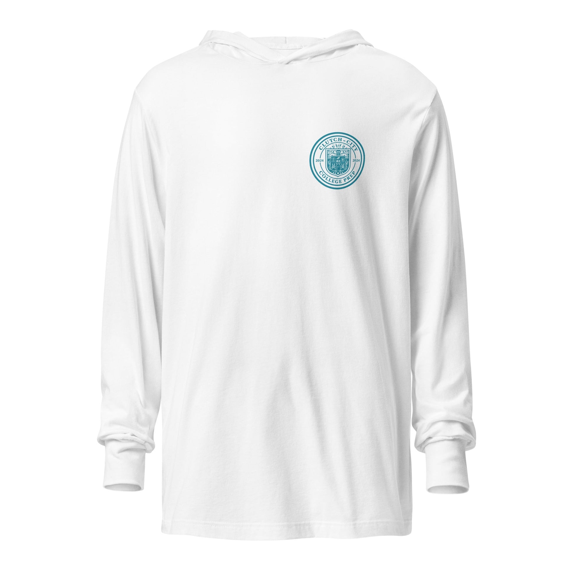 Performance | Hooded Long Sleeve T Shirt | Clutch City College Prep | Mark Logo