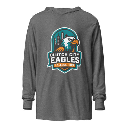 Performance | Hooded Long Sleeve T Shirt | Clutch City College Prep | Shield Logo