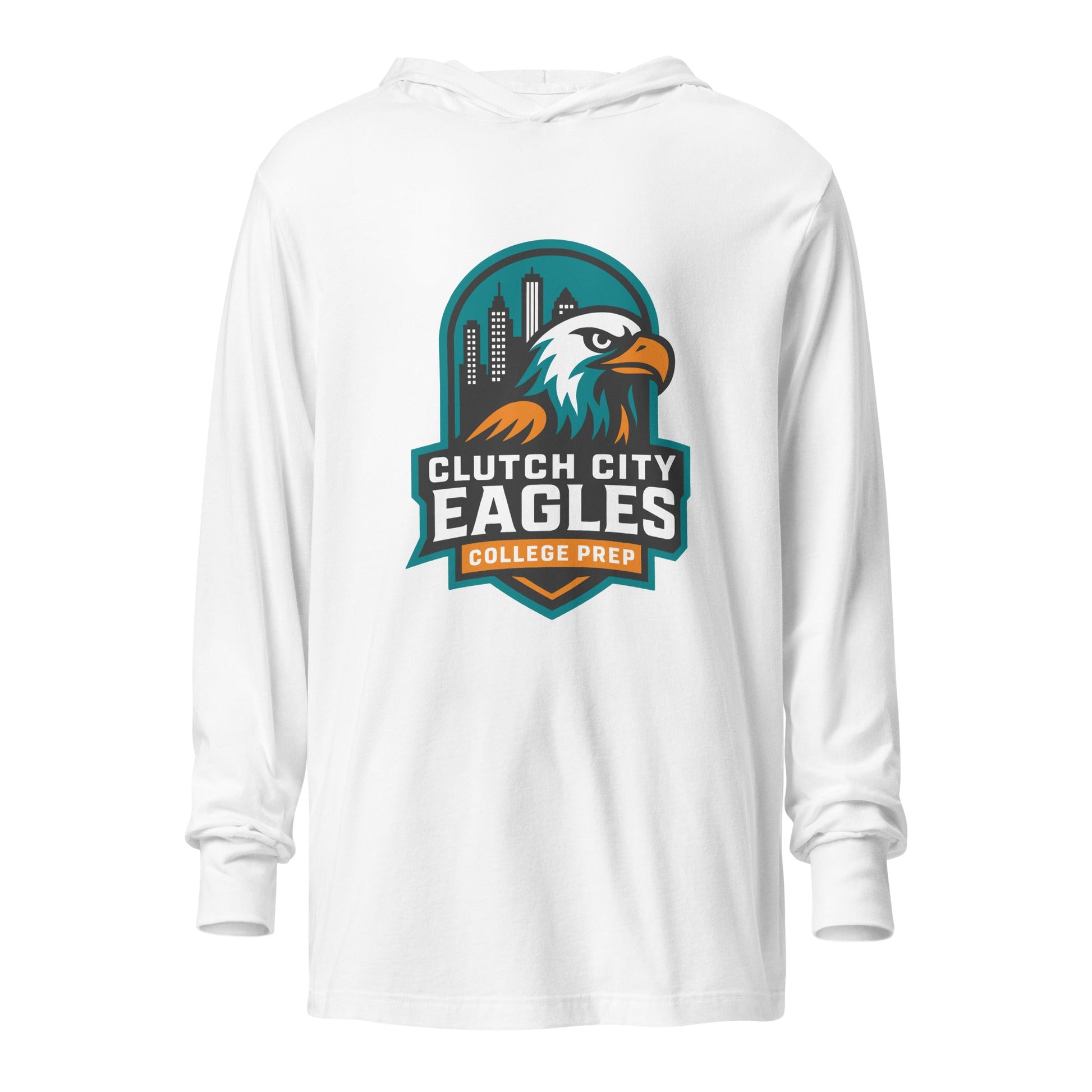 Performance | Hooded Long Sleeve T Shirt | Clutch City College Prep | Shield Logo