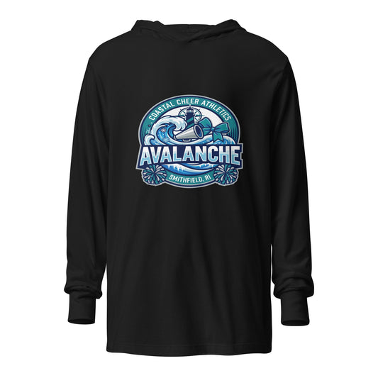 Performance | Hooded Long Sleeve T Shirt | Coastal Cheer Athletics Avalanche