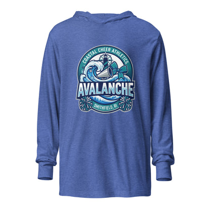 Performance | Hooded Long Sleeve T Shirt | Coastal Cheer Athletics Avalanche