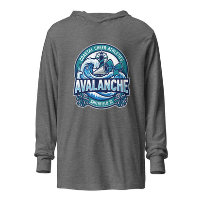 Performance | Hooded Long Sleeve T Shirt | Coastal Cheer Athletics Avalanche