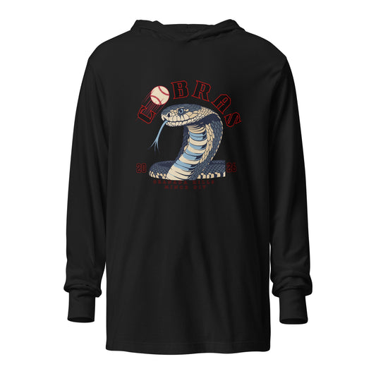 Performance | Hooded Long Sleeve T Shirt | Cobras '26 | Minor Div Logo