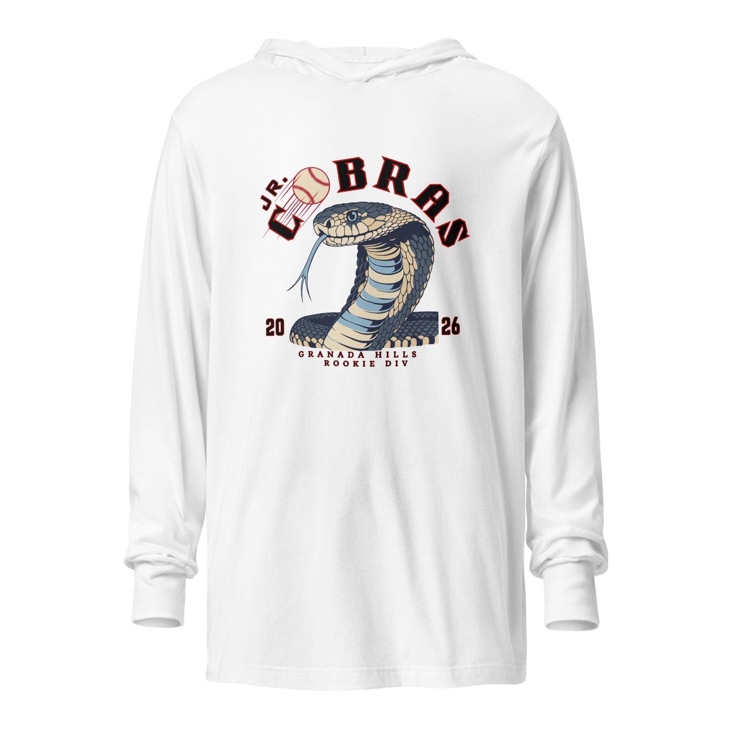 Performance | Hooded Long Sleeve T Shirt | Cobras '26 | Rookie Div Logo
