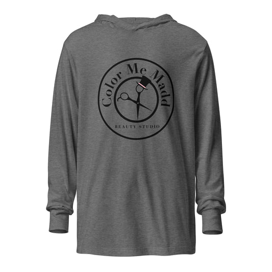Performance | Hooded Long Sleeve T Shirt | Color Me Madd | Blade Beauty Mark Logo