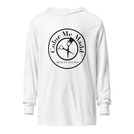 Performance | Hooded Long Sleeve T Shirt | Color Me Madd | Blade Beauty Mark Logo