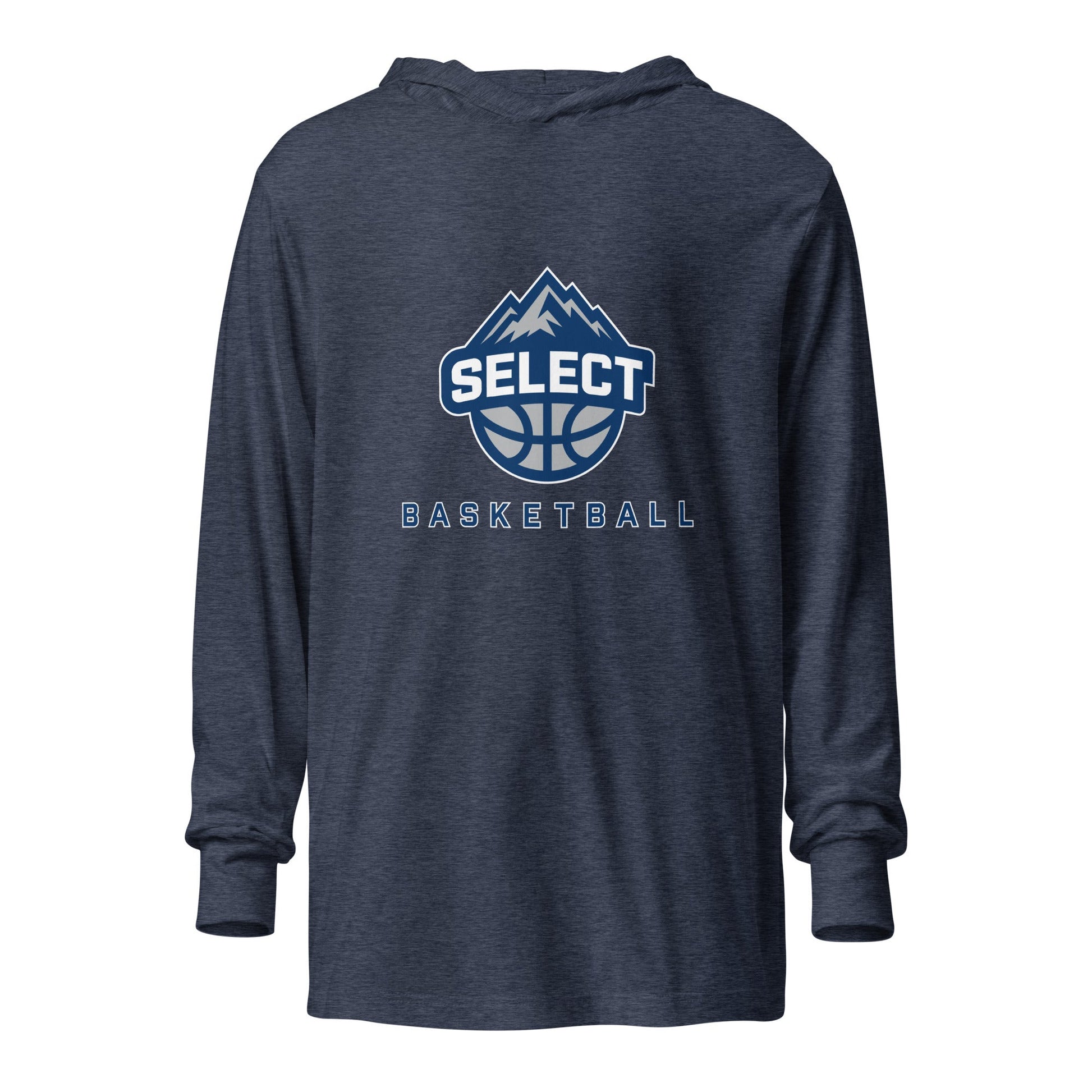 Performance | Hooded Long Sleeve T Shirt | Colorado Select Basketball | Crest Logo