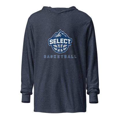 Performance | Hooded Long Sleeve T Shirt | Colorado Select Basketball | Crest Logo
