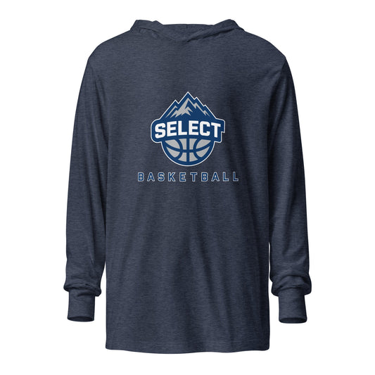 Performance | Hooded Long Sleeve T Shirt | Colorado Select Basketball | Crest Logo