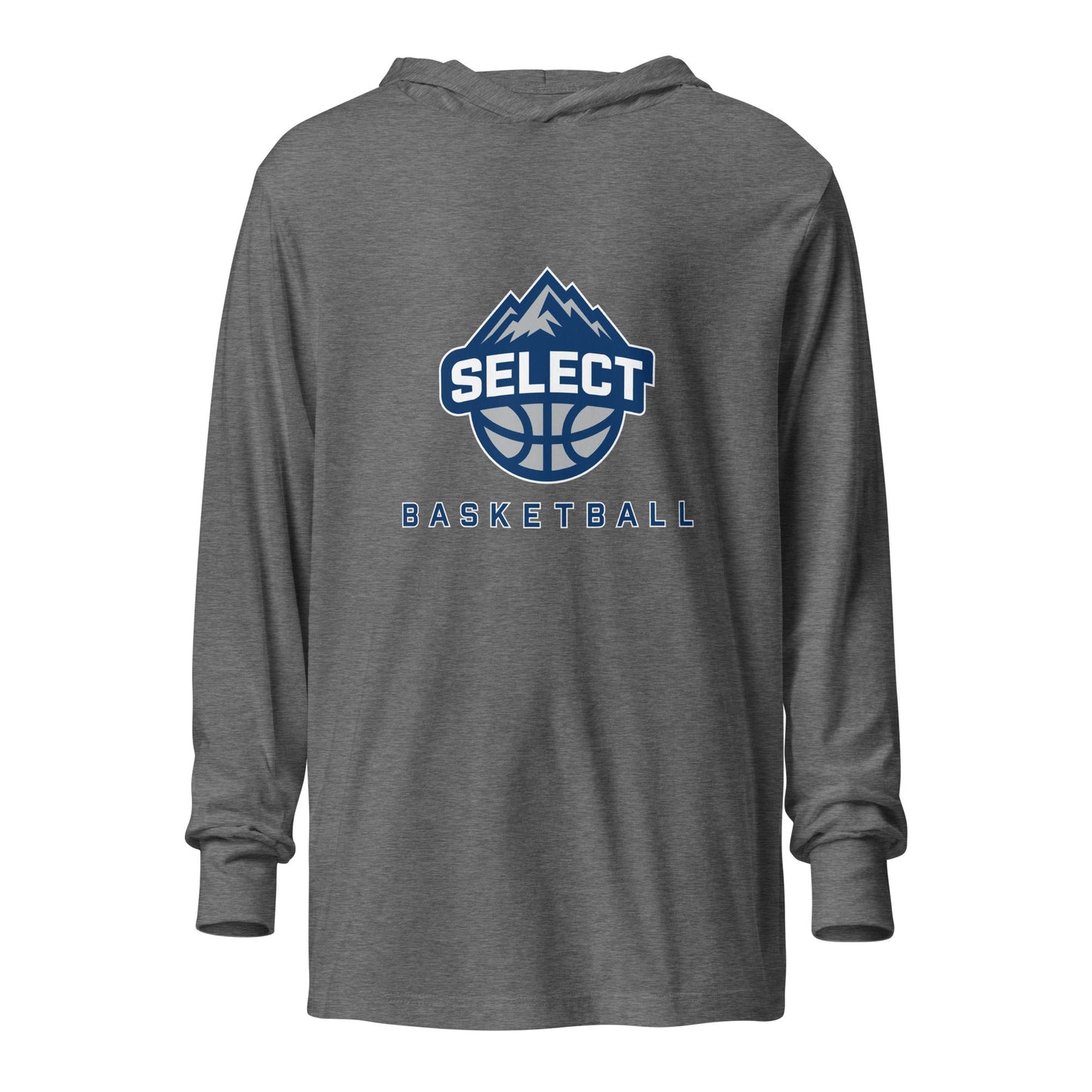 Performance | Hooded Long Sleeve T Shirt | Colorado Select Basketball | Crest Logo