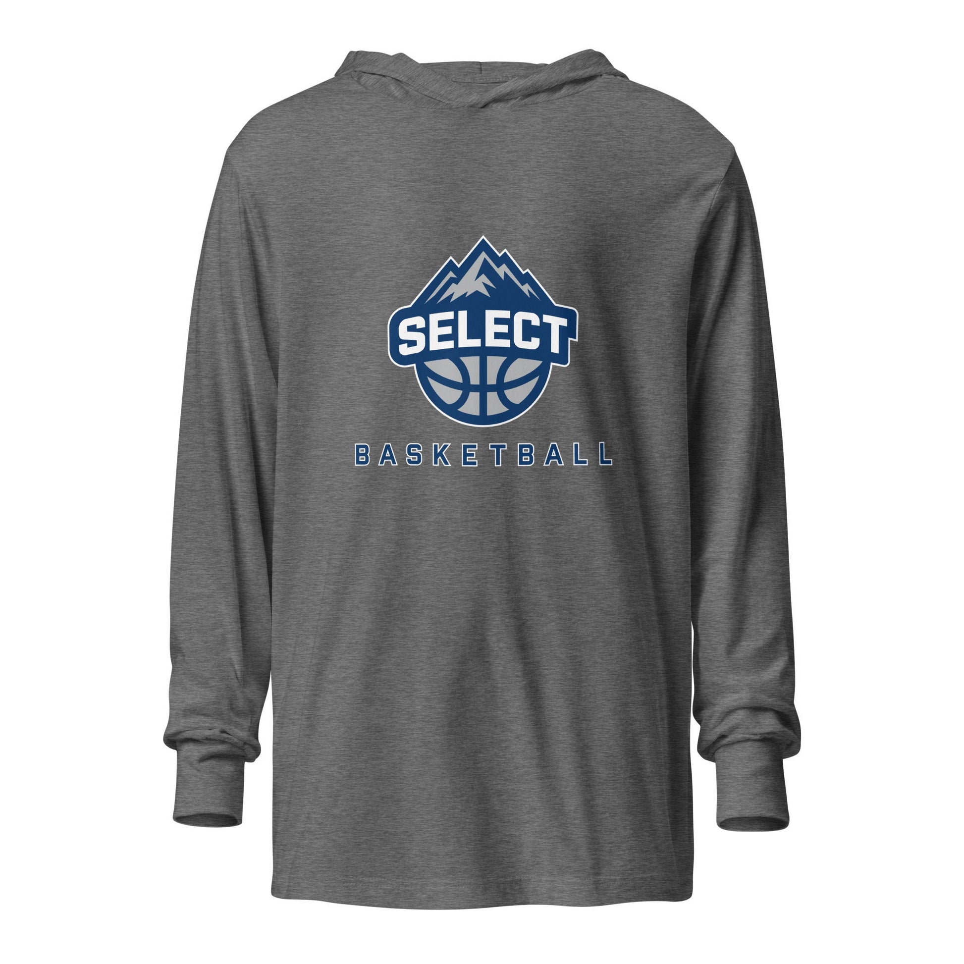 Performance | Hooded Long Sleeve T Shirt | Colorado Select Basketball | Crest Logo