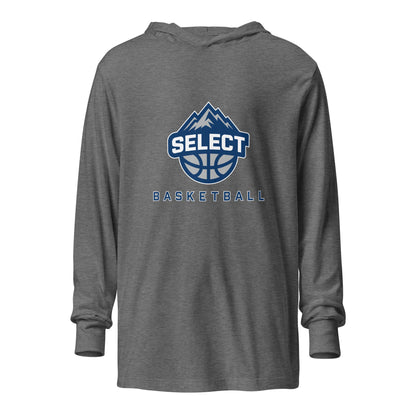 Performance | Hooded Long Sleeve T Shirt | Colorado Select Basketball | Crest Logo