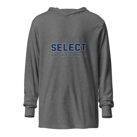 Performance | Hooded Long Sleeve T Shirt | Colorado Select Basketball | WordMark Logo