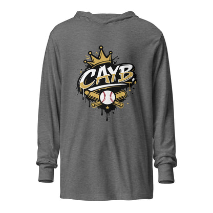 Performance | Hooded Long Sleeve T Shirt | Conroe Area Youth Baseball | Crown Logo